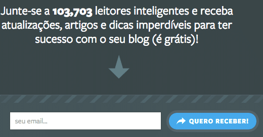 viver de blog landing page